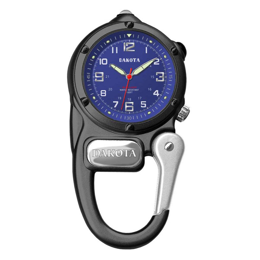 Dakota Mini Clip Watch with LED Flashlight, Tactical, Outdoor