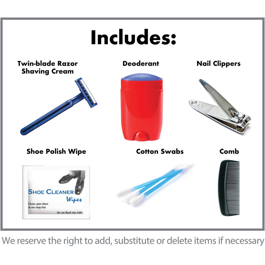 Men's Grooming Kit: From shaving to shoe polish on the go.