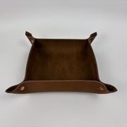 Back Road Provisions Large Leather Valet Tray