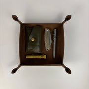 Back Road Provisions Large Leather Valet Tray