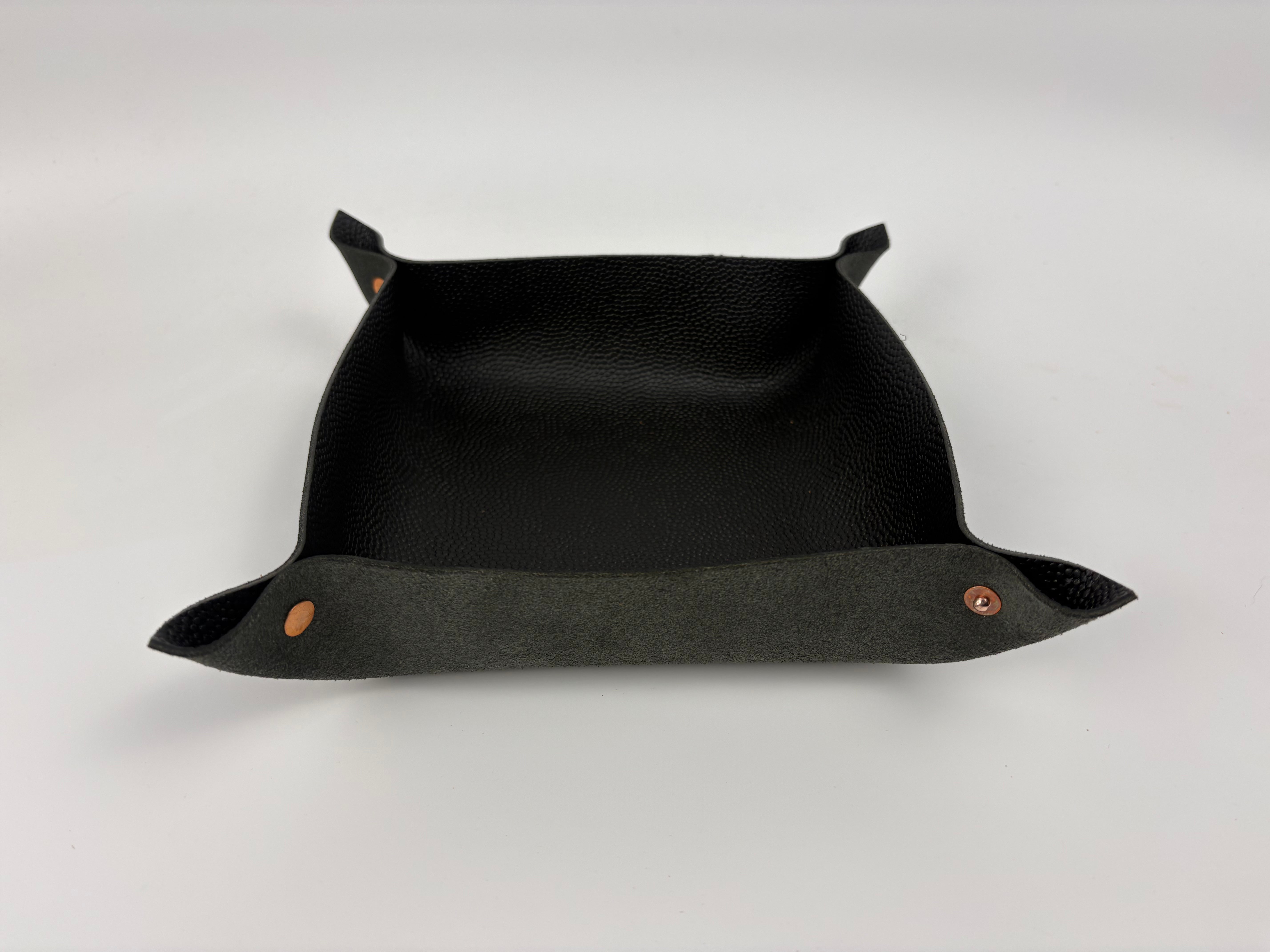 Back Road Provisions Large Leather Valet Tray