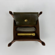 Back Road Provisions Medium Leather Valet Tray