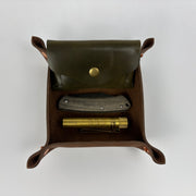 Back Road Provisions Medium Leather Valet Tray