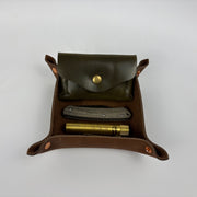 Back Road Provisions Medium Leather Valet Tray