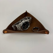 Back Road Provisions Small Leather Valet Tray