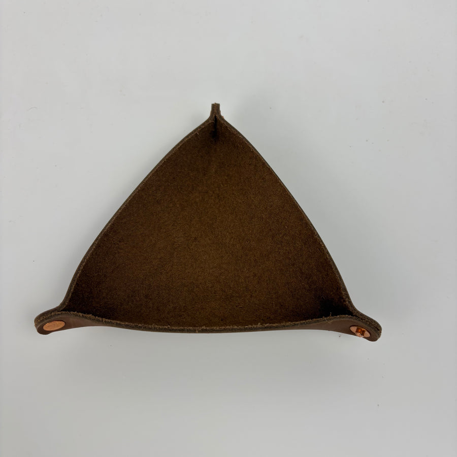 Back Road Provisions Small Leather Valet Tray