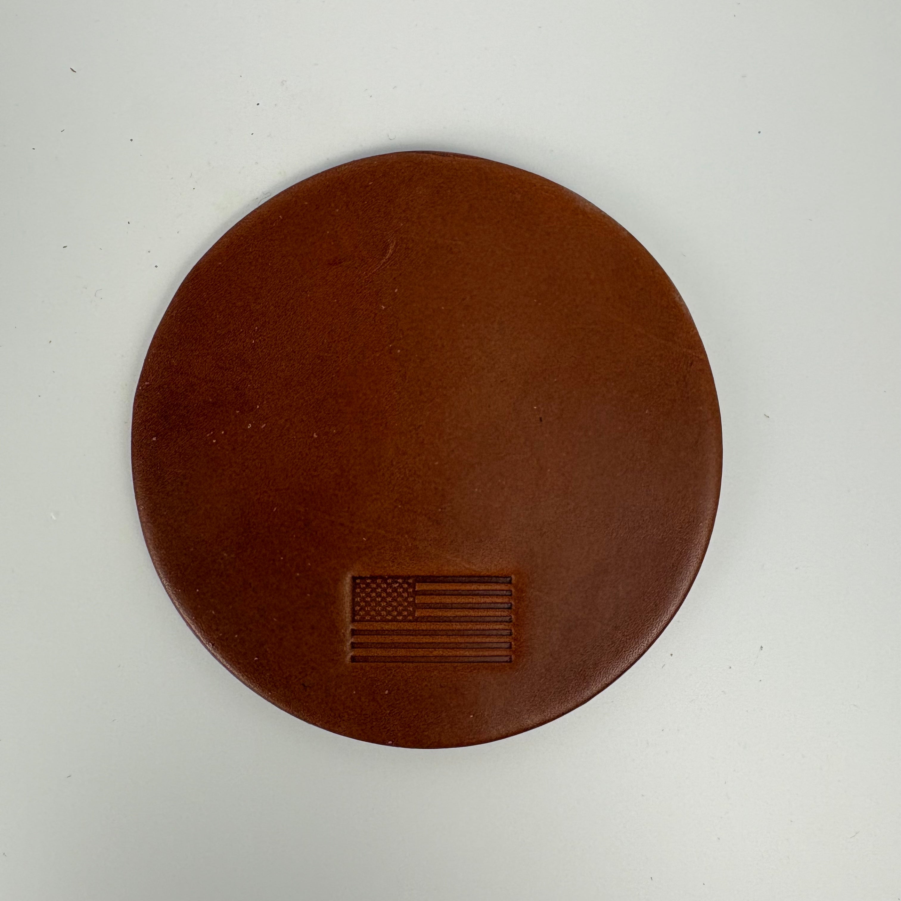 Back Road Provisions Leather Coaster Set of 4