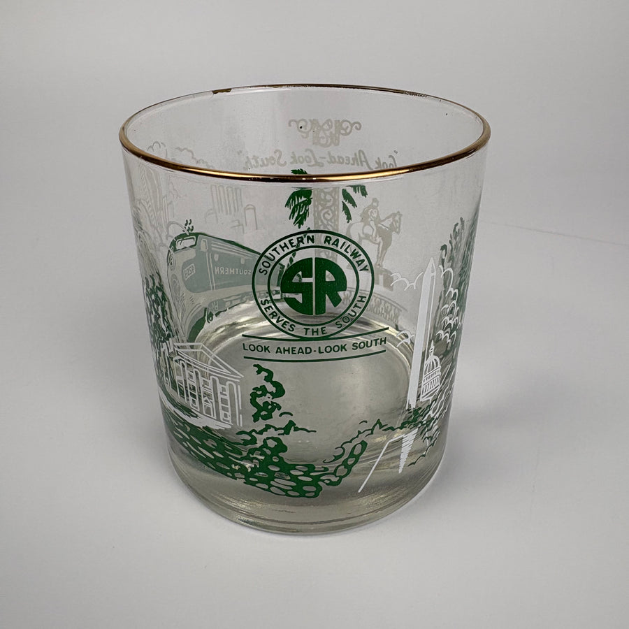 Set of 2 Vintage Railroad Rocks Glasses