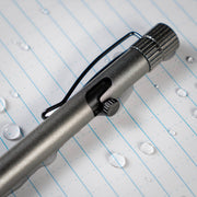 Gunmetal Bolt-Action Pen Dark Gray anodization w/ black clip