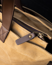 Steel City Waxed Canvas Tote Bag