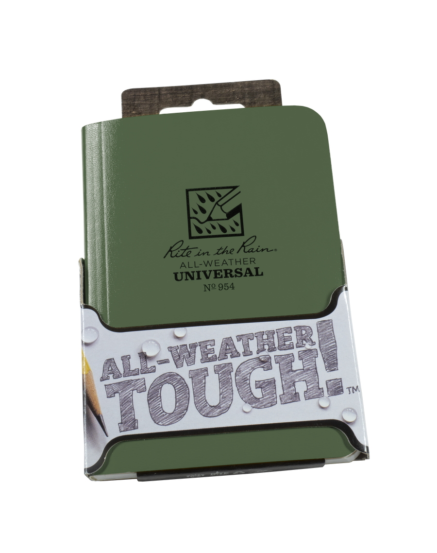 Rite in the Rain 3.5" x 5" Pocket Notebook, Green