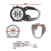 Analog & Digital Clip Watch, Travel Watch, Alarm, Stopwatch