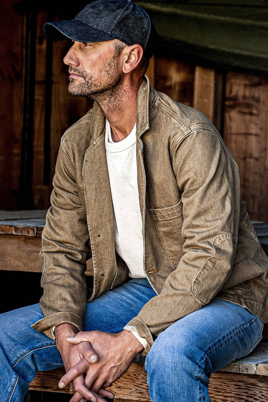 Men's Scout Blazer | Denim Chore Jacket - Wheat