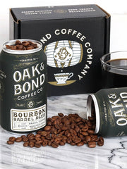 Bourbon and Rye Whiskey Barrel Aged Coffee Box