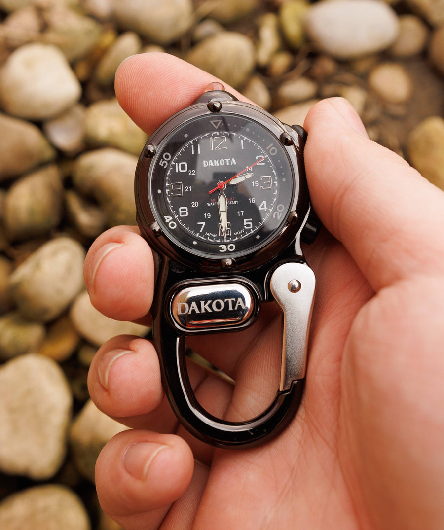 Dakota Mini Clip Watch with LED Flashlight, Tactical, Outdoor