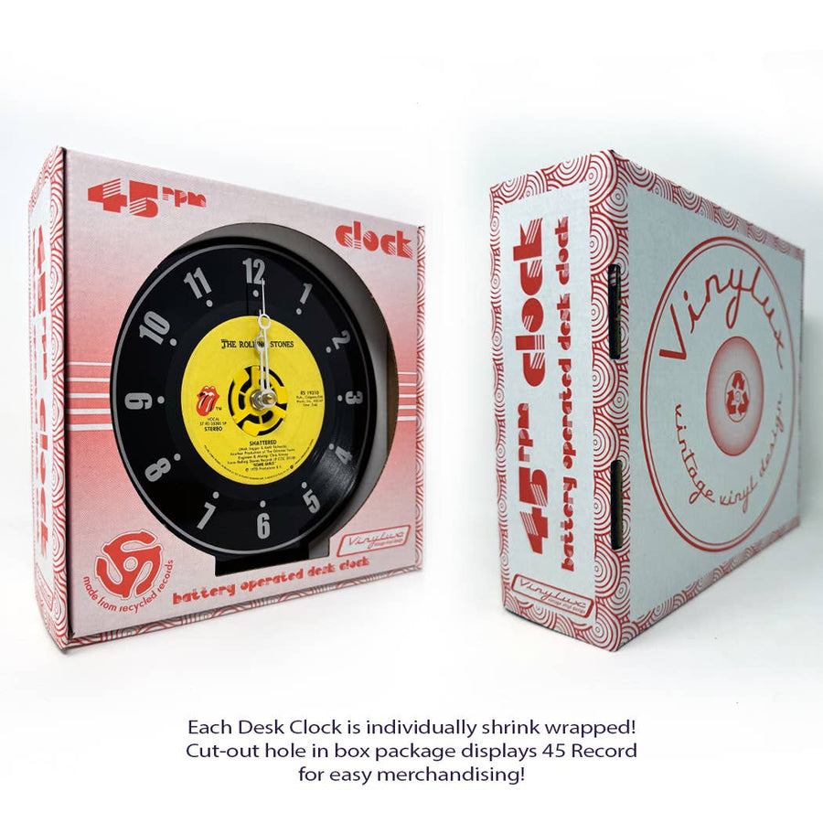 45RPM Vinyl Record Desk Clock