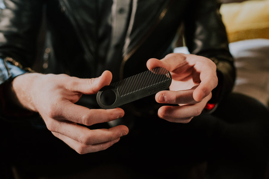 Chicago Comb Co. Model No. 2 Carbon Fiber Comb