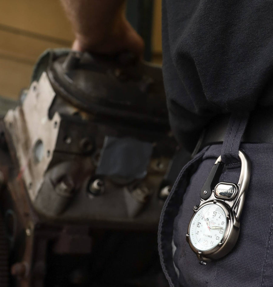 Dakota Mini Clip Watch with LED Flashlight, Tactical, Outdoor