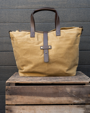 Steel City Waxed Canvas Tote Bag
