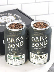 Bourbon and Rye Whiskey Barrel Aged Coffee Box