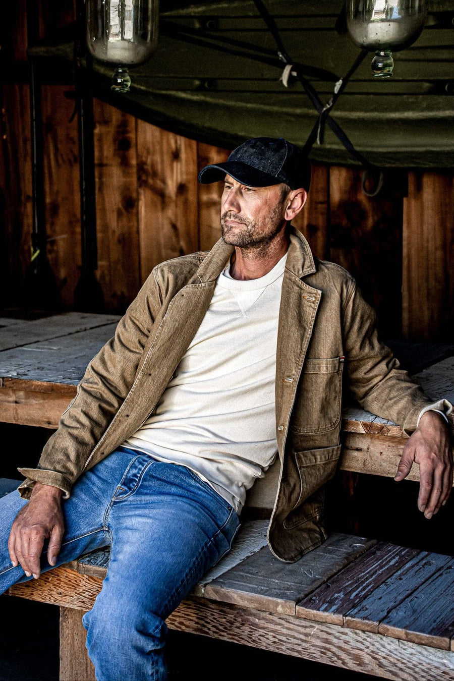 Men's Scout Blazer | Denim Chore Jacket - Wheat