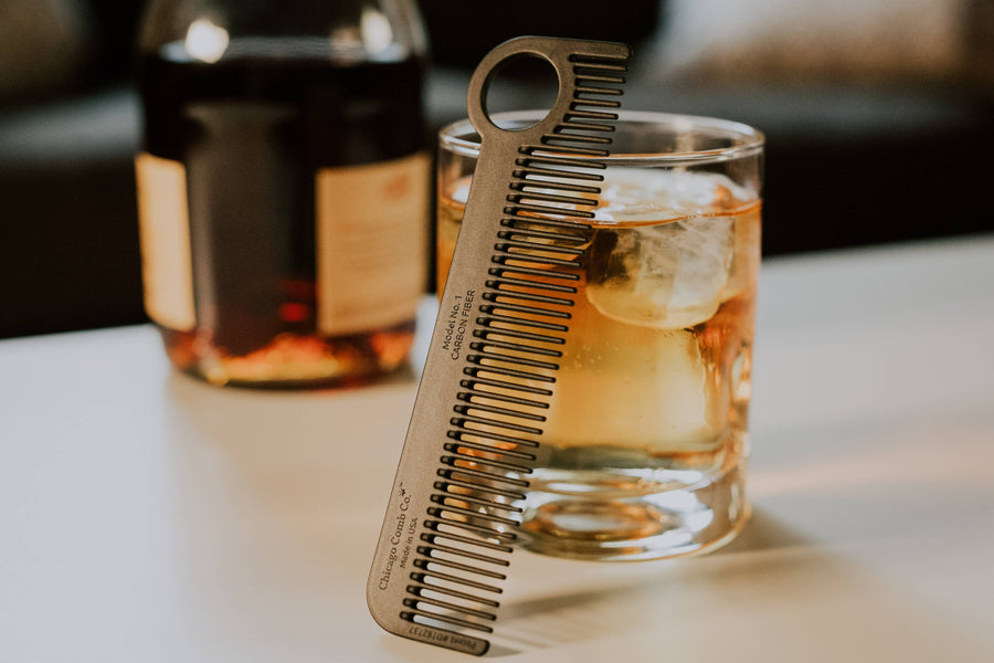 Chicago Comb Co. Model No. 1 Carbon Fiber Comb