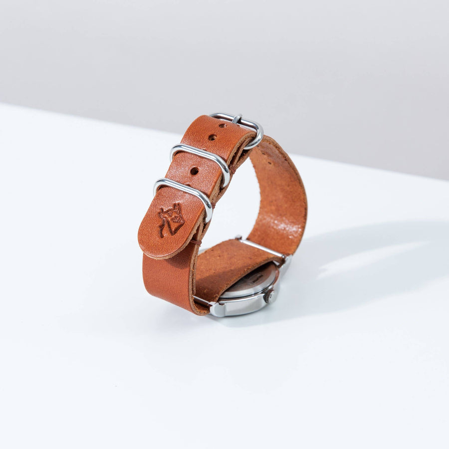 Foxtrot Studio Simple Watch - Cognac