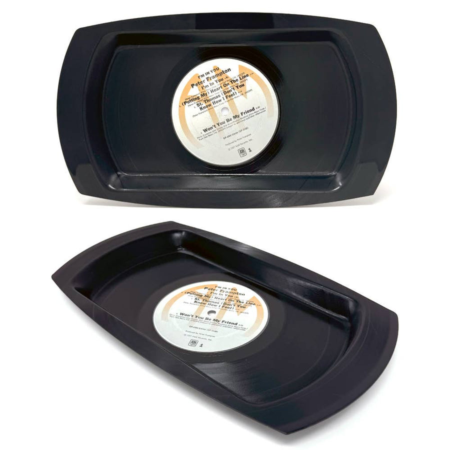 Recycled Record Rolling Tray/Trinket Tray