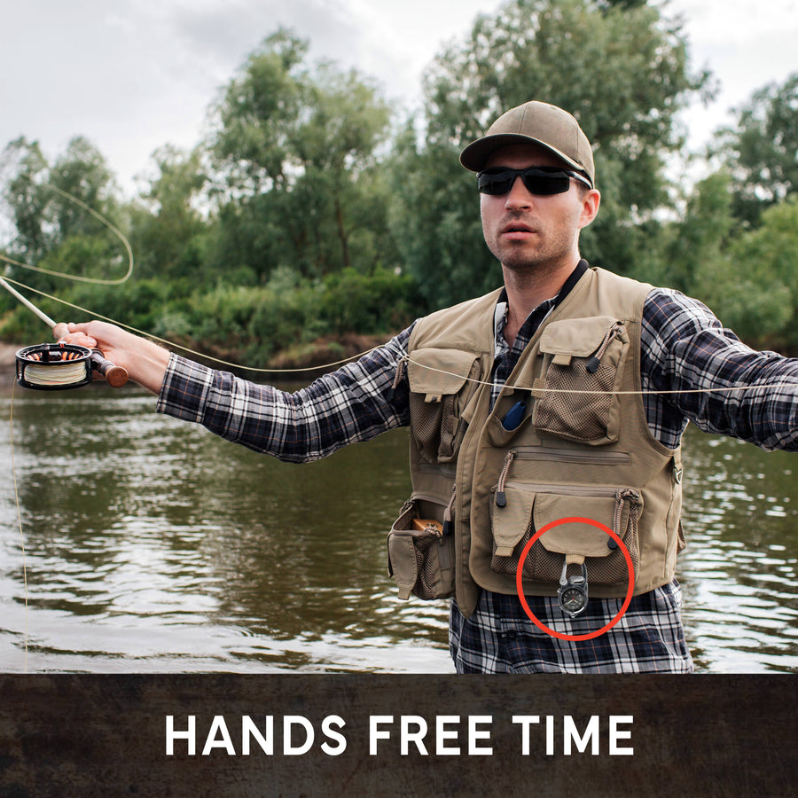 Dakota Mini Clip Watch with LED Flashlight, Tactical, Outdoor