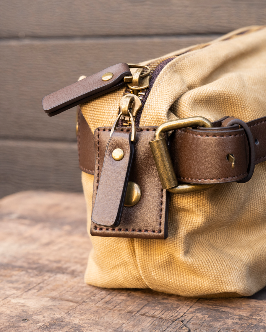 Steel City Waxed Canvas Dopp Bag