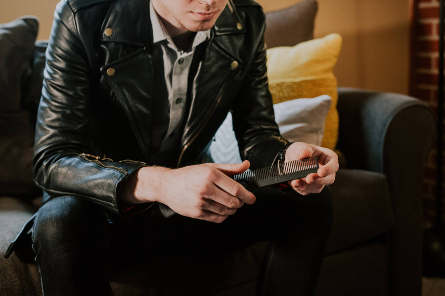 Chicago Comb Co. Model No. 1 Carbon Fiber Comb