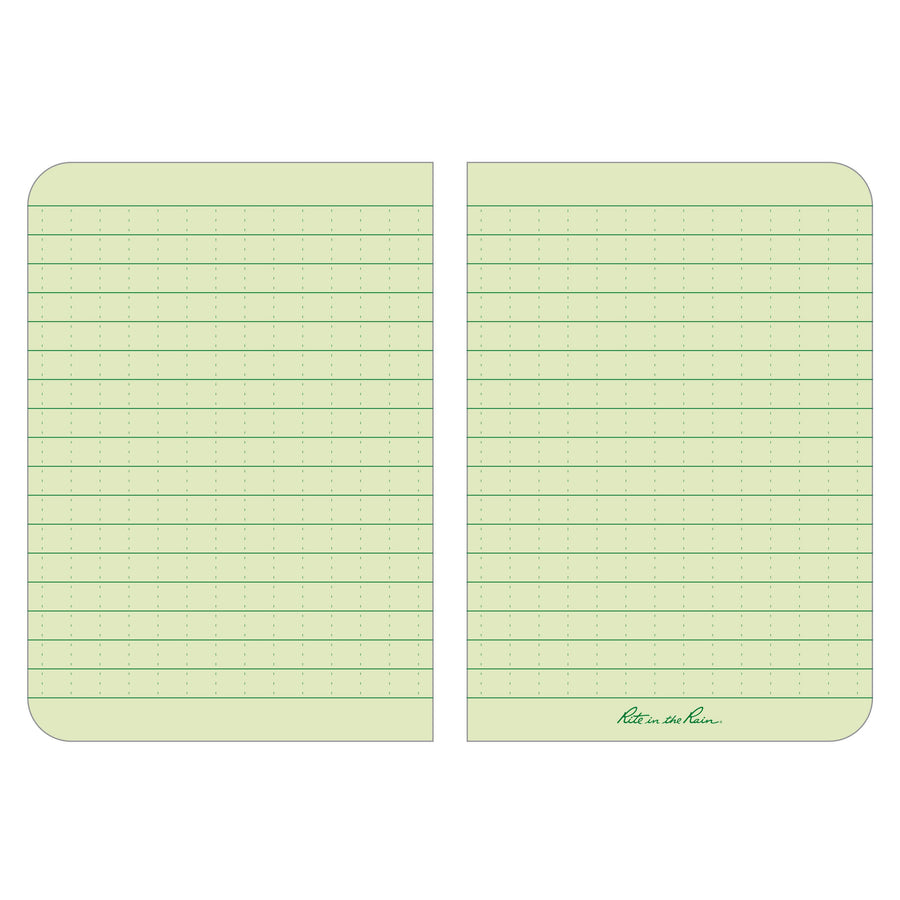 Rite in the Rain 3.5" x 5" Pocket Notebook, Green